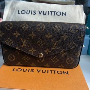 New Authentic Louis Vuitton Pochette Felicie